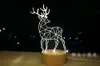 Night Lights Chirstmas Giftwares 3D LED Nightlight Made of Beech Wood Northern European Style Deer Shape indoor and lighting