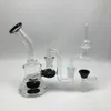 Piattaforme petrolifere in vetro da 6 pollici con quarzo termico P Banger Nail Ball Cap Ciotole in vetro Drop Down Beaker Bong Tubi dell'acqua