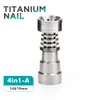 Лучший дизайн полностью регулируемая Domeless Титана ногтей 10 14 19 мм мужской и женский водопровод курительные трубки стеклянные бонги