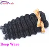 Deep Curly Raw Virgin Indien Brésilien Péruvien Malaisien Lâche Corps Vague Bundles Non Transformés Cheveux Humains Tisse Crépus Extensions Droites VA3Y