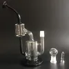 recycler glass bong oil rig water pipes rigs dab burner bubbler recycler black 18.8mm female joint dab bong