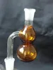 Färg liten kalebass glas bongs tillbehör glas rökrör färgglada mini flerfärgade handrör bästa sked glas