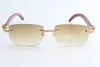 vendita diretta occhiali da sole in legno per uomo e donna in edizione limitata con diamanti grandi di alta qualità 3524012 Dimensioni: 56-18-135mm