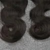 Peruansk jungfru hårkroppsvåg buntar obearbetade jungfruliga människokroppsväv Peruanska hår 3 stycken ett huvud