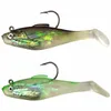 6st Livelike 3D Eyes Laser Jigging Fishing Lures Swimbaits Soft Silicone Jig Head Real Lead Weights Artificial Bait2539567