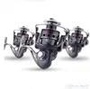 Spinning bobine di pesca DE Serie Gear Ratio 5.2: 1 Full Metal piede Sedile liscio pesca della rotella di trasporto