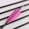 Archery Hunting Pink-Black Turkey Feather Vanes 31-Inch Spine 400 Carbon Arrows with Field Points Replaceable Tips