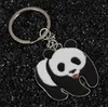 Venda quente grande panda keychain metal pingente turista características chinês vento pequeno presente kr014 chaveiros ordem de mistura 20 peças muito