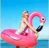Galleggianti gonfiabili da 90 cm tubi per piscina anello per nuotare Flamingo materasso ad aria per bambini giochi d'acqua giro per animali poltrona cigno galleggiante