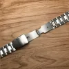 Jawoder Watch Band 12 14 16 18 20 22 24mm Pure Solid ze stali nierdzewnej Polerowanie + Szczotkowy Zegarek Pasek Pasek Wdrażanie Bryzgowy Bransoletki