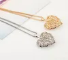 Fashion Popular Hollow Crystal Necklace Heart Pendant Necklace