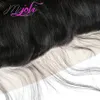 Наращивание волос перуанской девственницы с 13x4 кружевными прямыми прямыми ушками до ушей необработанными прямыми замками с пачками 3 + 1 шт. / Лот