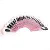 Pinceaux de maquillage 32 pièces rose professionnel cosmétique ombre à paupières maquillage brosse ensemble pochette sac # R498