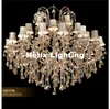 Gratis frakt Stor Luster Crystal ljuskronor 28l Belysning Fixture Crystal Light D130CM H120CM Lustres de Cristal ljuskrona med lampskärm