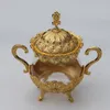 Barattoli di sale/zucchero/tè/caffè in metallo con finitura oro/argento in stile europeo unico, stoviglie di alta qualità, stoviglie, decorazioni per la casa