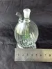 Grüne Platte Seide Glas Shisha, Wasserpfeifen Glas Bongs Hooakahs zwei Funktionen für Ölplattformen Glas Bongs