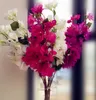 Tek İpek Begonvil Glabra Çiçek Yapay Sahte Begonviller Spectabilis Sıcak Pembe Renk Düğün Centerpieces Için Dekoratif Çiçekler