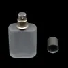 30ml grå keps platt stil Frosted semi Clear Glass Spray Perfume Bottle Glass Atomizer Spray Refillerbara Flaskor Töm