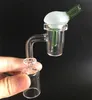 DHL Quartz Nail with Carb Cap 2IN1 Quartz Banger Nail 10mm/14mm/18mm female male bowl joint real 100% quartz