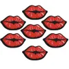 10PCS French Kiss Blages Patches for Clothing Iron Hafted Patch Applique Iron Sew na łatach szycie akcesoria do ubrań238c