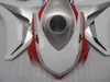 Injektionsformad Free 7 GIFS Fairing Kit för Honda CBR1000RR 2008-2011 Vit Röd Silver Fairings Set CBR1000RR 08 09 10 11 OT17