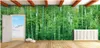 3d غرفة جدران مخصص جدارية صور بانورامية مشهد الطبيعي الخيزران الغابات المشهد اللوحة 3d الجداريات الجداريات خلفية للجدران 3 د