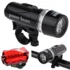 Ultra Bright LED Rowerowe Rowerowe Reflektory Rowerowe Zestaw Light Head Head Light LED Back Bezpieczeństwo Latarka Rowerowa Zestaw Out277