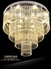 Amerykańskie kryształowe żyrandole LED Nowoczesne światła żyrandola Oprawa Multi Circles Home Home Hotel Hotel Lobby Parlor Crystal Drop Light