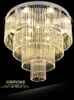 Lampadari di cristallo americani K9 LED Lampadario moderno Luci Apparecchio Cerchi multipli Illuminazione interna per la casa Hotel Hall Lobby Parlor Crystal Drop Light