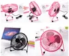 USB Electric 4 "Metal Head Fan 360 Rotate Metel Mute Radiator Fläktar Mini Portable Cooler Cooling Desktop Power PC Laptop Desk Fan 2022