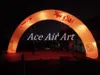 Free Logo Printing Illuminated Inflatable LED Arch Advertising Arches For Promotion In Day And Night For Sale