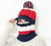 2017 gorro de lana tejido de Invierno para mujer, gorro para exteriores, gorro para ciclismo, gorro para el frío, capucha de viento cálida, gorro con protección para la oreja para esquí para mujer