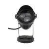 10st / parti 3w ac85-265v 12v LED Garden Spike Light IP65 Vattentät projektorväg Landskap Spot Light Security Lawn Light