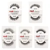 15 stili ROSSO CILIEGIA Ciglia finte Natural Long Eye Lashes Extension Trucco Professionale Ciglia finte Ciglia finte alate Wispies