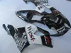 Insprutning Mote Fairing Kit för Suzuki GSXR1000 03 04 West Sticker Black Fairings Set GSXR1000 2003 2004 OT13