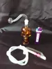 A-08高さBongglass Klein Recycler Oil Rigs Water Pipe Shower Head Perc Bong Glass Pipes Hookahs
