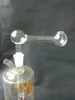 Transparent glass burner Hookah accessories , Unique Oil Burner Glass Pipes Water Pipes Glass Pipe Oil Rigs Smoking with Dropper