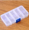 Adjustable Compact 10 15 24 Grids Compartment Plastic Tool Container Storage Box Case Jewelry Earring Tiny Stuff Boxes Containers