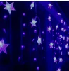 3.5m 100星多色LEDストリップ祭りホリデーライトクリスマス結婚式デコラコカーテンランプEU / US / UK / AUプラグ