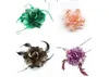 Frete grátis 100 pcs Moda acessórios para o cabelo Lady pena Flor grampos de cabelo Broche mix cores Crocodilo clipe Broche