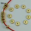 BoYuTe 100Pcs 3MM 4MM 5MM 6MM 7MM 8MM 10MM 12MM Round Metal Brass Diy Loose Spacer Beads for Jewelry Making286I