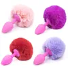 Plume mignon queue de lapin Silicone Plug Anal jouets sexuels anaux godemichet Anal insérer bouchon pour les femmes, jouets sexuels pour adultes 17402