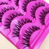 Long Thick False Eyelashes Professional Makeup Soft Natural Fake Eye Lashes Elongated Eye End False Eye Lashes 1 cm -1.5 cm