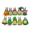 10 teile/satz Cartoon Totoro Miniaturen Garten Dekorationen Harz Käse Katze Anime Mini Figuren DIY Hause Fee Garten Dekoration Terrarium micro Landschaft