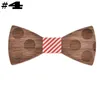 Stereoscopische hout Bowtie 15 stijlen 10 * 5.5cm handgemaakte vintage traditionele strik voor zakelijke paty bruiloft afgewerkt product diy strikje