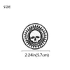 10 Stück Totenkopf-Punk-Abzeichen-Aufnäher für Kleidung, gestickter Aufnäher, Applikation, zum Aufbügeln, Nähzubehör für selbstgemachte Kleidung, DZ-356