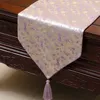 Classic Lengthen Plum Bamboo Table Runner Fashion Luxury Decor Dining Room Table Cloth High End Silk Brocade Table Protective Mats 230x33 cm