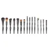 Vander 15pcs Courbe de carrosserie professionnelle Brushes de maquillage pour le visage Blush Blush Foundation mélange Contour Powder Cosmetics Brush Kits3944700