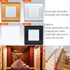 0,6 W Contrôle du son et de la lumière Intelligent LED Footlight Mur Socle Encastré Escalier Étapes Asile Veilleuses Porche Couloir Couloir Lampe