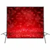 Fotohintergrund mit roten Herzen, romantische Hochzeit, Party, glitzernde Tupfen-Hintergründe, Valentinstag, glitzernde Fotohintergründe, 3 x 3 m